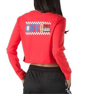 Vans Off the Wall Coral Cropped Tee
